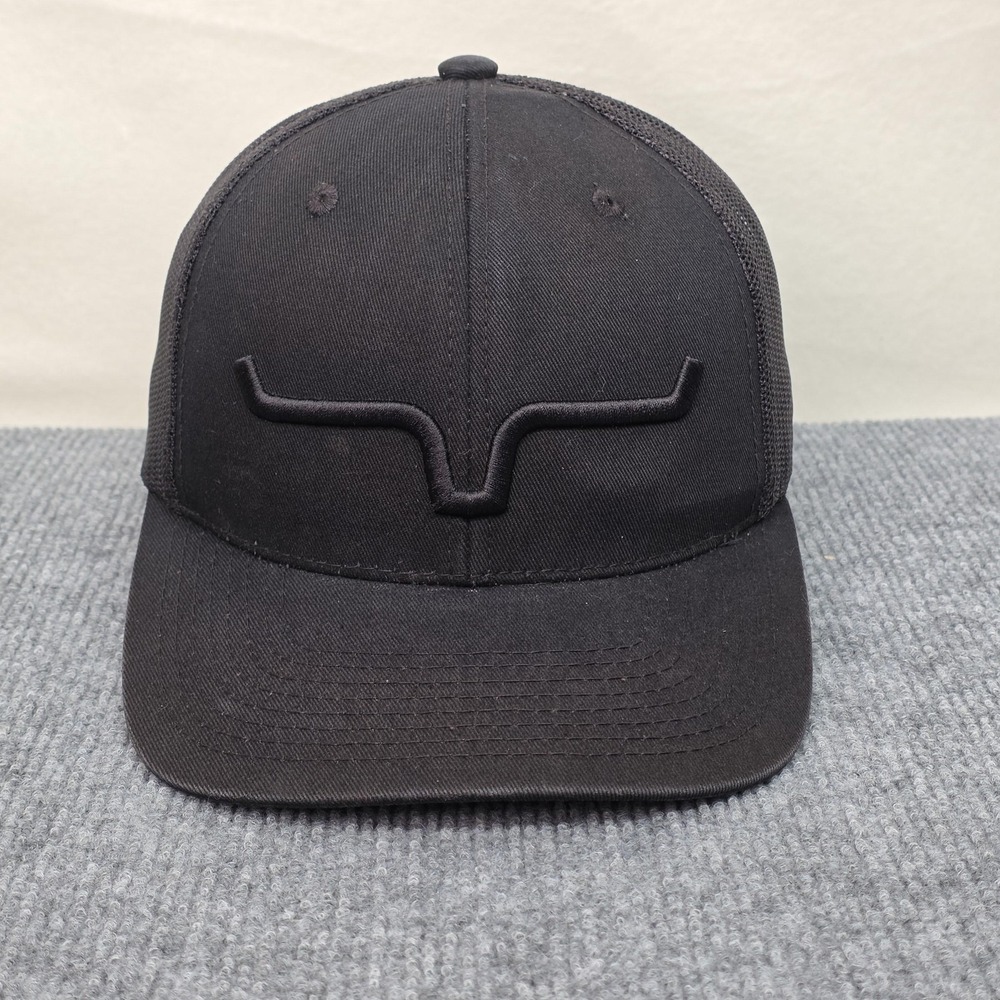 Kimes Ranch Hat Cap Snap Back Mens One Size Black Mesh Trucker Western Cowboy